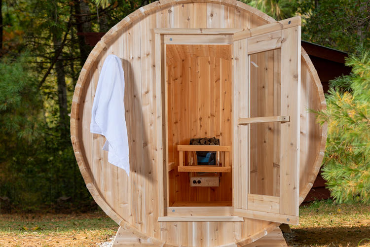 Canadian timber collection barrel sauna leisurecraft europe