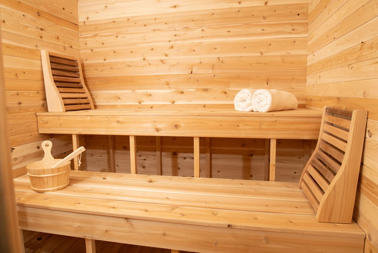 Canadian Timber Collection luna sauna leisurecraft europe 2 tier benches