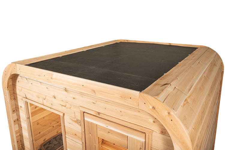 Canadian Timber Collection luna sauna leisurecraft europe handcraft white cedar epdm roof