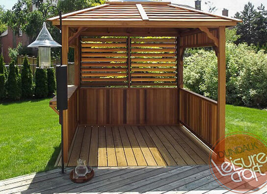 Dundalk leisurecraft europe red cedar gazebo echoe skylight extra natural light