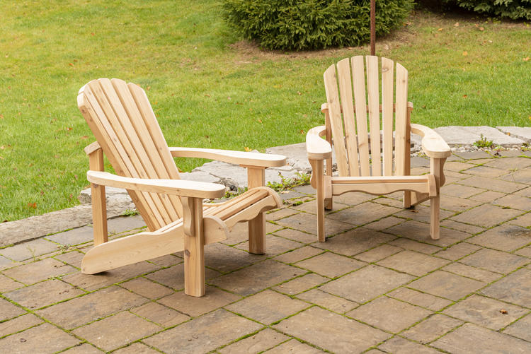 Adirondack classic red cedar knotty furniture log chairs