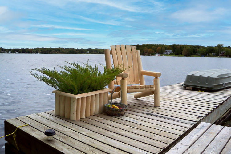 Canadian Timber Collection adirondack log chair Leisurecraft Europe
