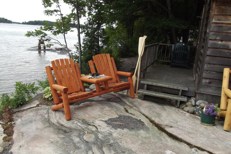 canadian timber collection log chair benches solid wood