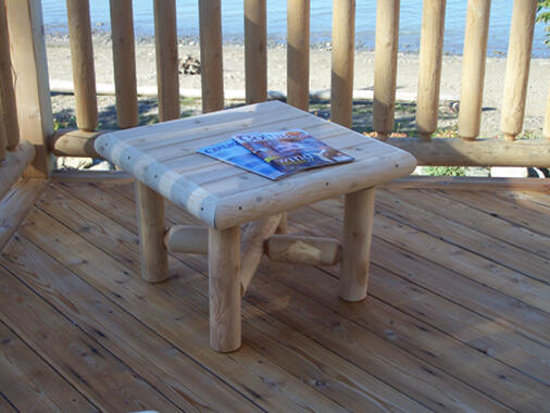 Leisurecraft Europe white cedar Square end Table