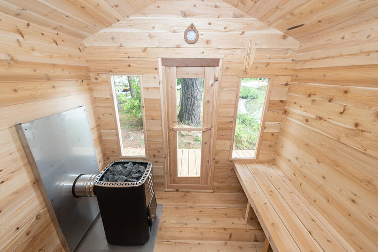 Georgian Cabin sauna white cedar  leisurecraft europe