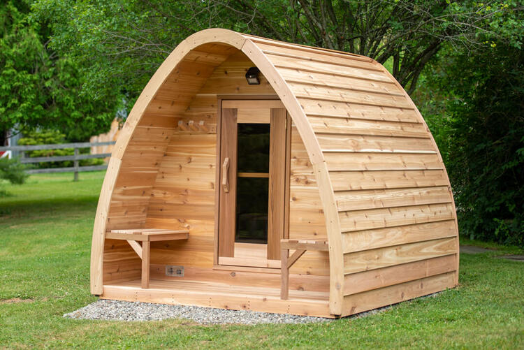 Leisurecraft europe red cedar iglu shaped sauna