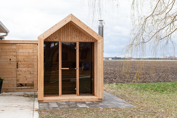 Leisurecraft europe outdoor saunas pure cube collection