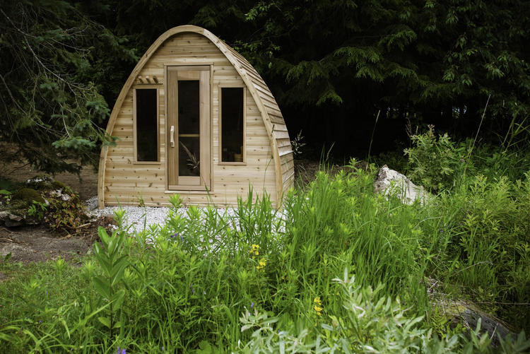 Dundalk Leisurecraft europe POD sauna knotty western red cedar iglu shapes saunas