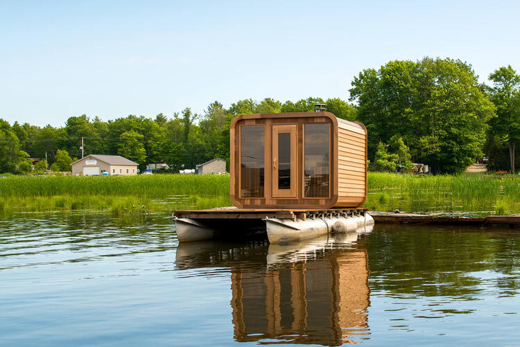 Dundalk leisurecraft europe clear red cedar Luna sauna outdoor saunas