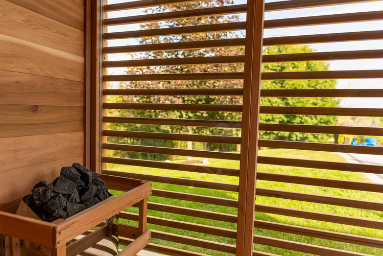 Leisurecraft Europe Dundalk pure cube outdoor sauna privacy panels