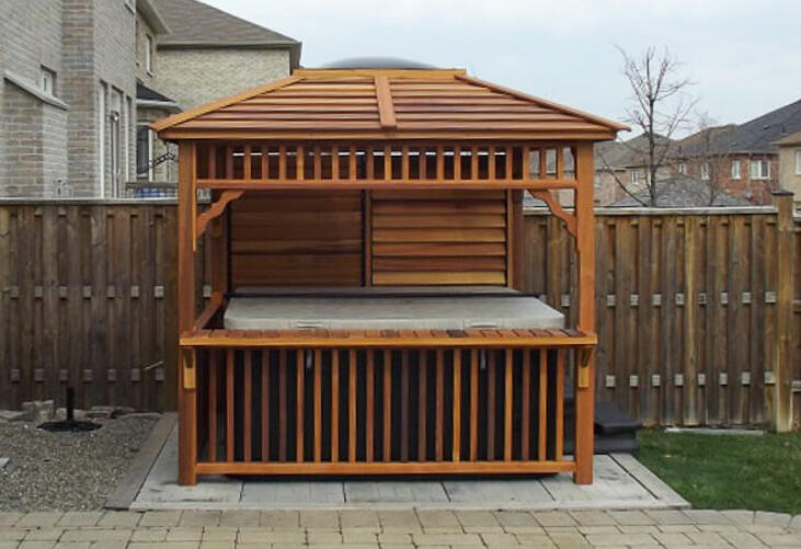 Dundalk leisurecraft europe red cedar gazebo echoe