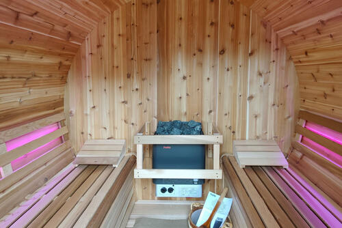 Banquettes Premium pour Sauna Tonneau